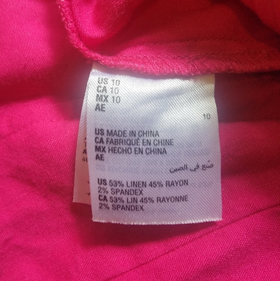 I▪︎N▪︎C Inernational Concepts Vibrant Fuchsia Wide-Leg Linen Pants - Picture 5 of 5